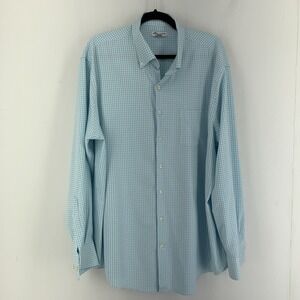 Peter Millar‎ Mens XL Southern Comfort Button Up Performance Shirt Gingham Check